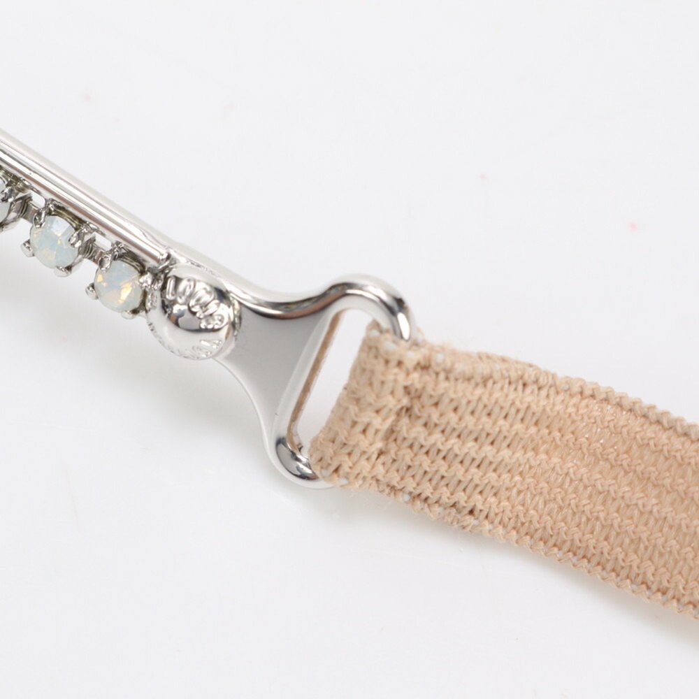 Louis Vuitton Headband Rhinestone Hairband Silver Hair Women's - Picture 8 of 8